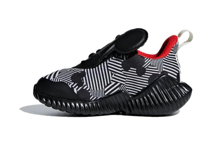 Adidas Fortarun Mickey AC I Abrasion Resistant Breathable Low top Toddler Shoes Black White Infant And Toddler D96916 21