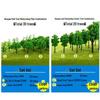 40 Pcs Yellow-Green Model Trees for Sandbox Training