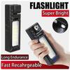 Tactical Flashlight Rechargeable,High Lumen LED & COB Dual Light,Compact Portable,Type-C Fast Charge,Camping Hiking Emergency