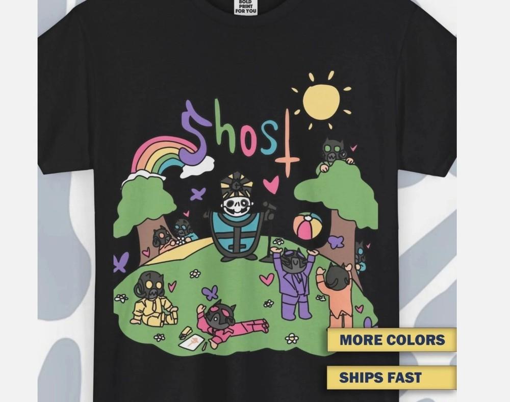 

T-shirt Ghost, Funny Vintage Unisex Tee, Ghost Band Retro Shirt, Casual Wear NEW 4XL