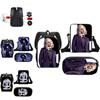 Set de 3 piezas Miércoles La Familia Addams Mochila+bolso de hombro+estuche para lápices Regalo para niños