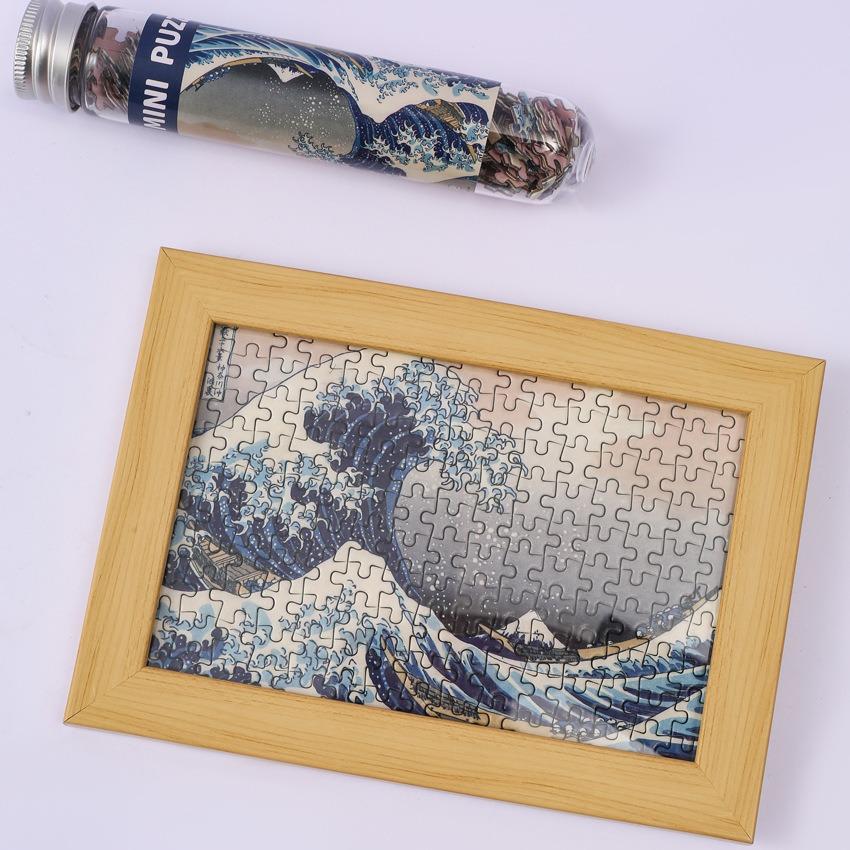 150PCS Mini Test Tube Oil Painting Jigsaw Puzzles Set Family Educational Toys Gifts for Adults Children Creative DIY Puzzle Game