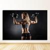 Bodybuilding Muscle Art Painting Retro Poster da parete Decorazioni per la casa Diverse forme di cartoni animati Fitness