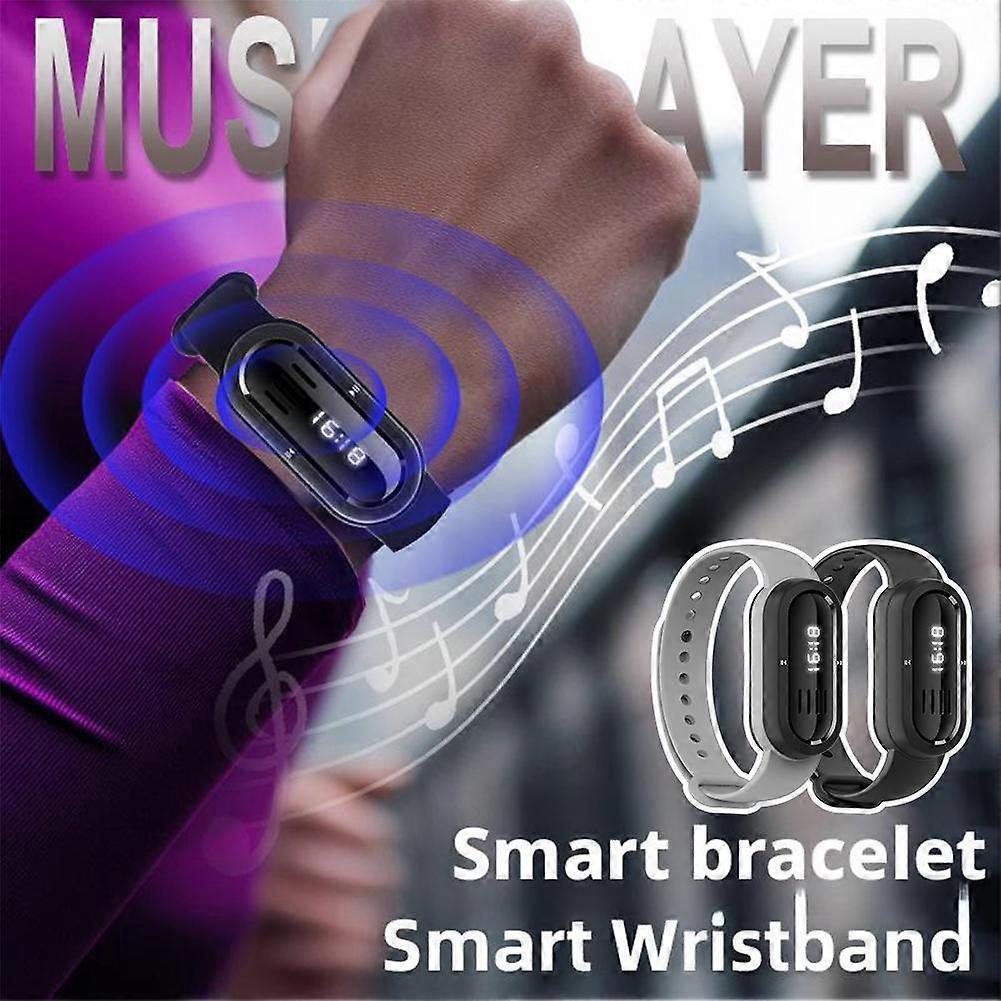 Reloj Musical Deportivo Altavoz Portátil para Correr al Aire Libre Fitness Inteligente Reproductor de Música Bluetooth Pulsera Mp3