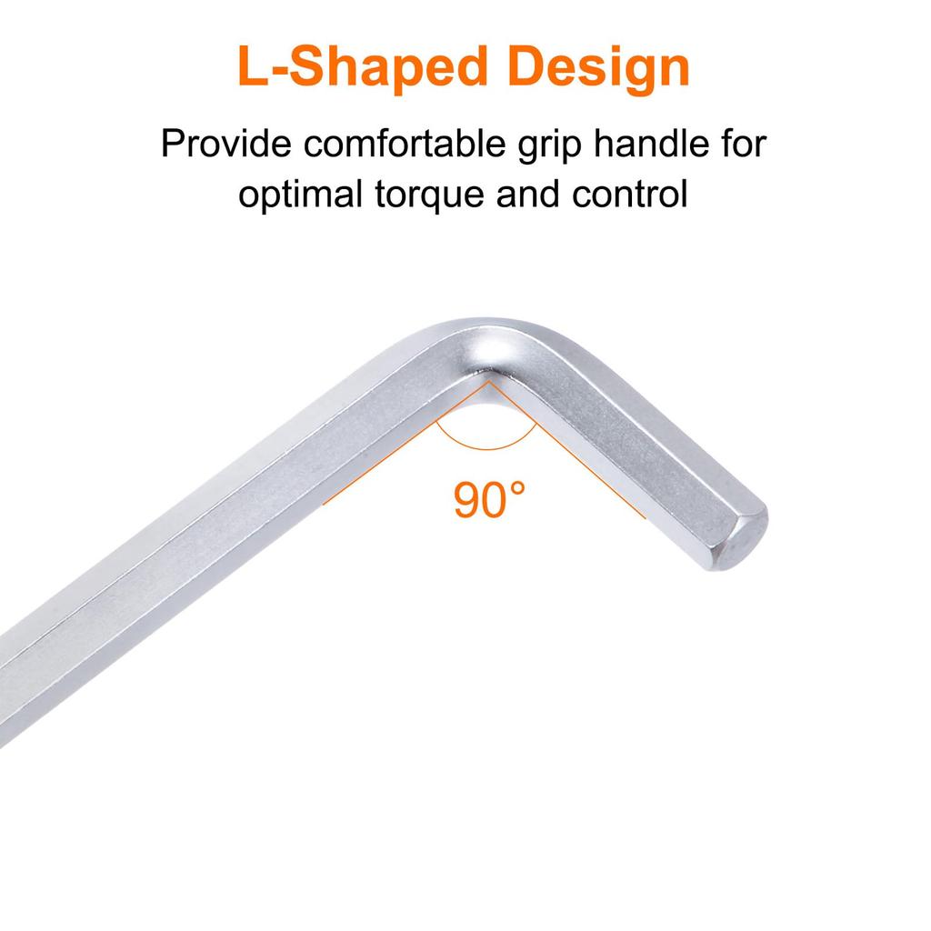 Uxcell 12mm Hex Ball Head Hex Key Wrench Long Precision Tool Easy To Apply For DIY Total Length 245mm Wrench, L-Shaped Set, Set, Force, Tightening,