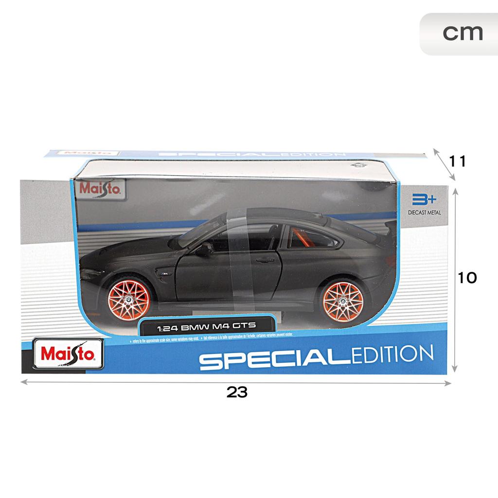 Maisto Scale BMW M4 GTS Black Diecast Model Car 1/24 (31246)
