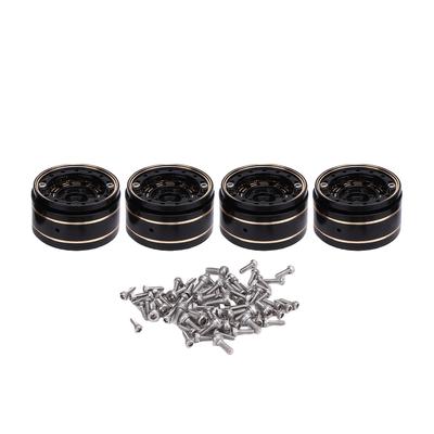 4PCS 1 Inch Wheel Hub Replacement for SCX24 118 RC Car Brass Beadlock Model Car Hubs 2.7x1.6cm
