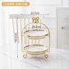 Golden Edged Double-layer Ceramic Tray, Cake Rack, Snack, Fruit Tray, Afternoon Tea Dessert Display Stand, Metal Bow Bracket