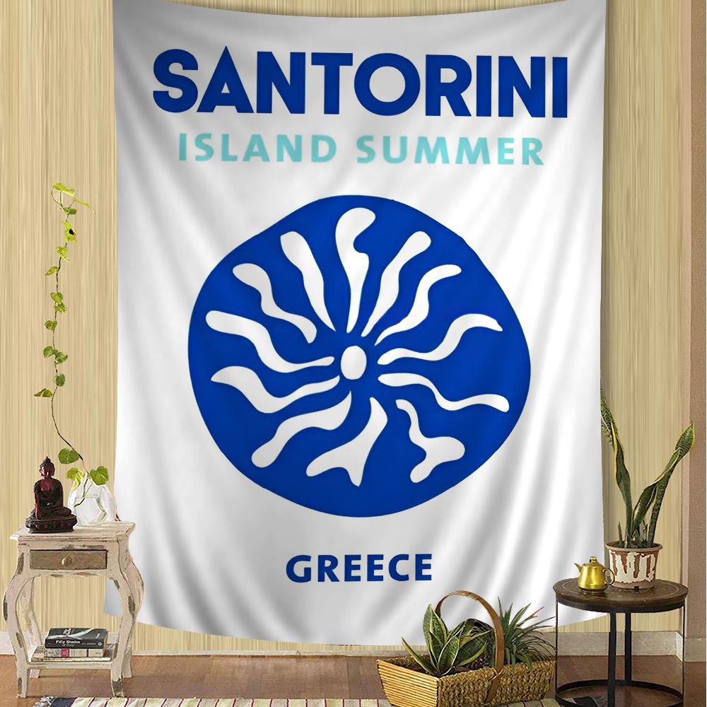 Mexico Tulum Italy Tuscany Morocco Greece Hanging Bohemian Tapestry Hanging Tarot Hippie Wall Rugs Dorm Wall Hanging Home Decor 50x70cm