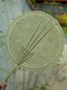 Six-Door Gate City-Style Hand-Woven Straw and Bamboo Fans, Handmade Old-Fashioned Mosquito-Repelling Traditional Round Fans with a National Style