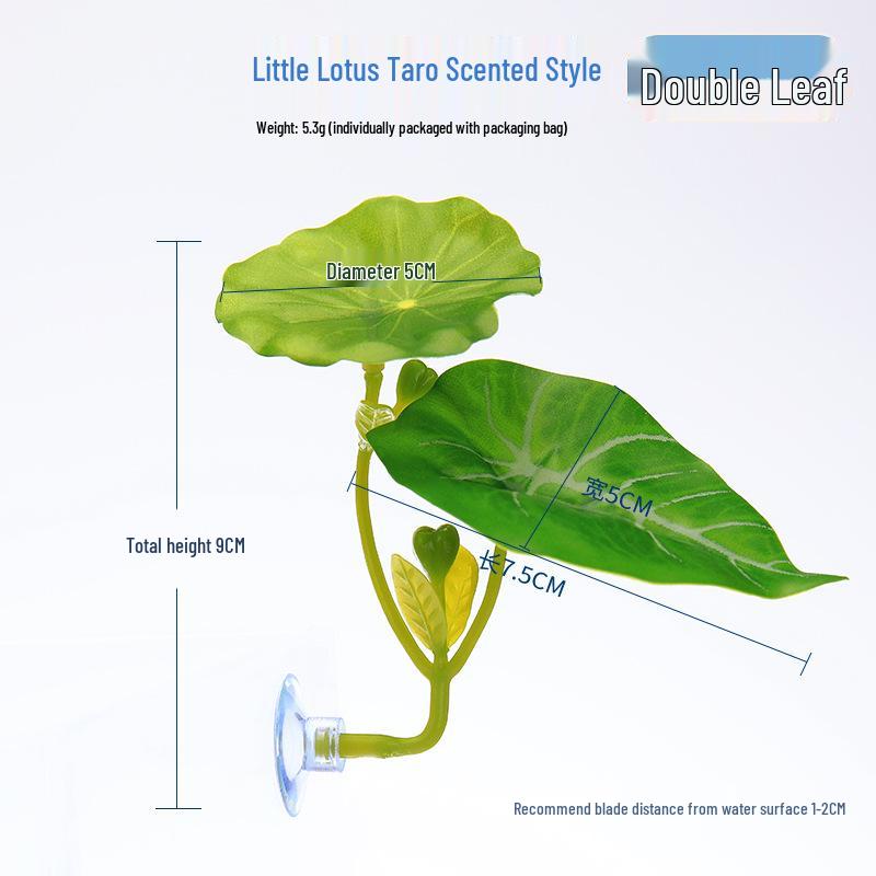 Lotus Leaf Resting Bed for Fish Tanks - Simulated Aquatic Plant Decor