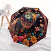 Colorful Mandala Cat Wall Art DecorUmbrella, PortableFold Compact Umbrella for Men & Women Gift