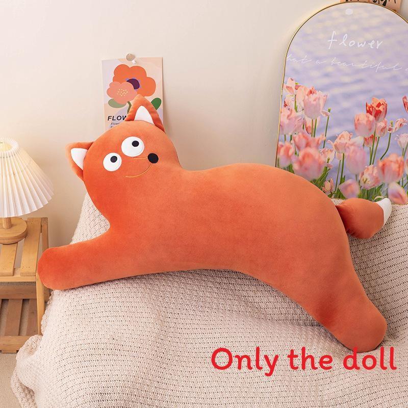 Cute Fox Crocodile Elephant Cat Cartoon Animal Designs Soft Plush Pillow Lumbar