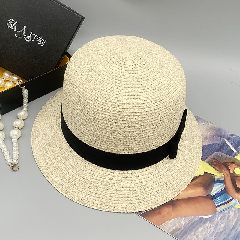 Parent-Child Spring And Summer Straw Hat Travel Seaside Sunshade Sunscreen Casual Hat Strength One Piece