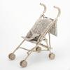 Doll Carriage with Canopy Foldable Compact Toy Pram for Kids, Young Children, Pretend