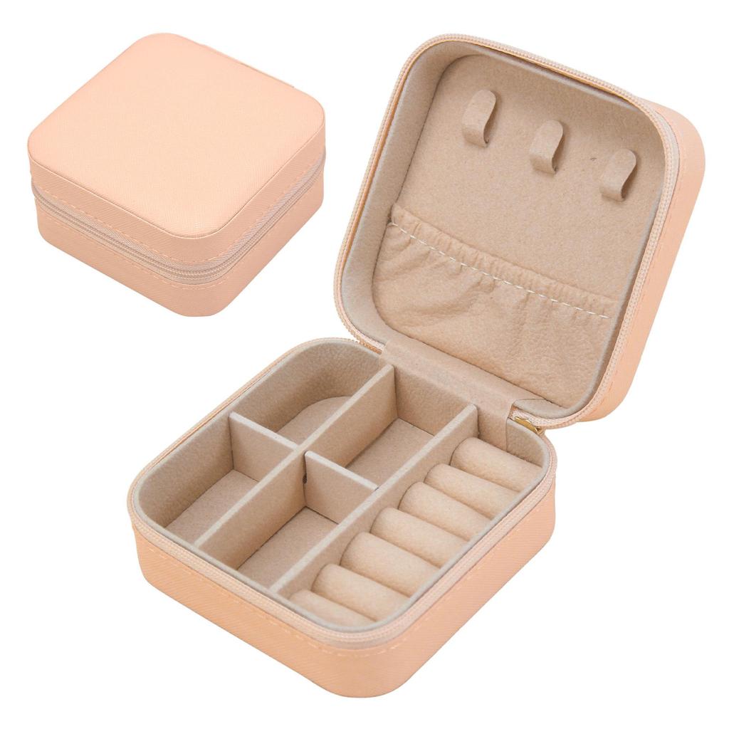 Caja de Joyería de Viaje Portátil para Pendientes, Anillos y Collares - Solución de Almacenamiento Moderna y Compacta