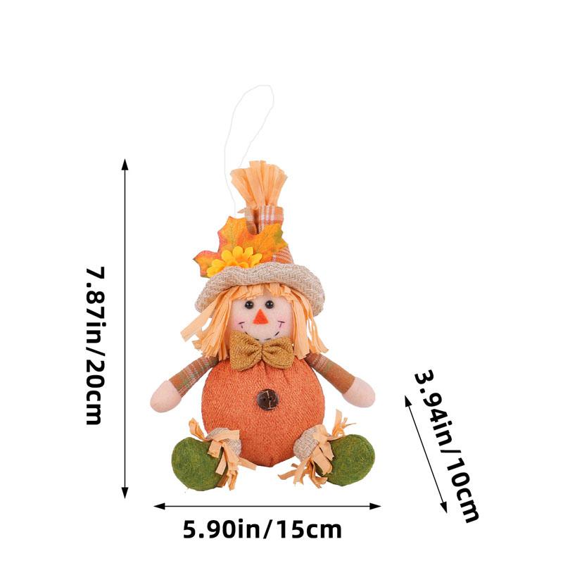 

Деревенский декор пугала «Осенний урожай», клетчатые и подсолнуховые акценты для Дня благодарения, Хэллоуина, настенный декор в стиле фермерского дома, реквизит для вечеринки