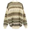 Mohair Blend Long sleeve knit Brown sweater Men's Used