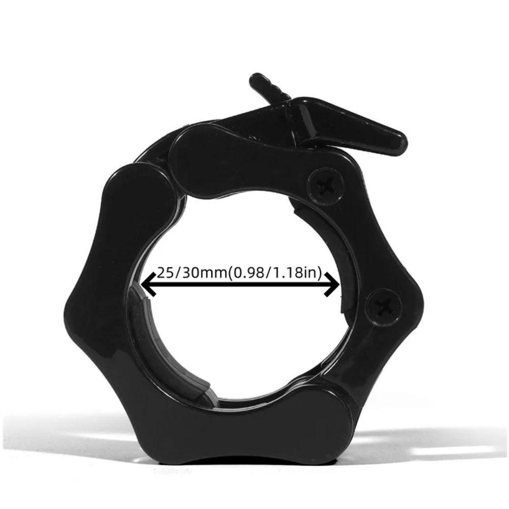 1 Pair 25/30mm Fitness Barbell Clamps Hexagon Barbell Collars Colorful Dumbbell Spin Lock  Barbell