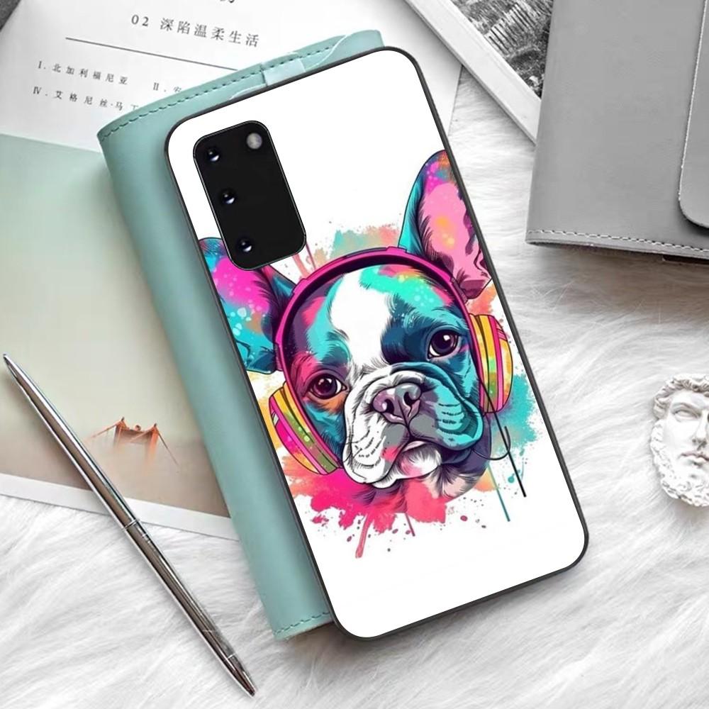 French Bulldog Dog Pug Phone Case Silicone PC+TPU For Samsung S10 20 30 22 23 24 Plus Lite Ultra Cover
