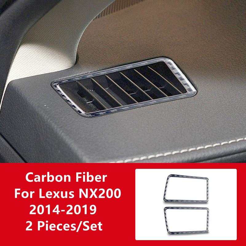 Ieșire de aer pentru mașină Ventilare de aer condiționat Husă decorativă Bandă decorativă Autocolante din fibră de carbon pentru interiorul mașinii Lexus NX200