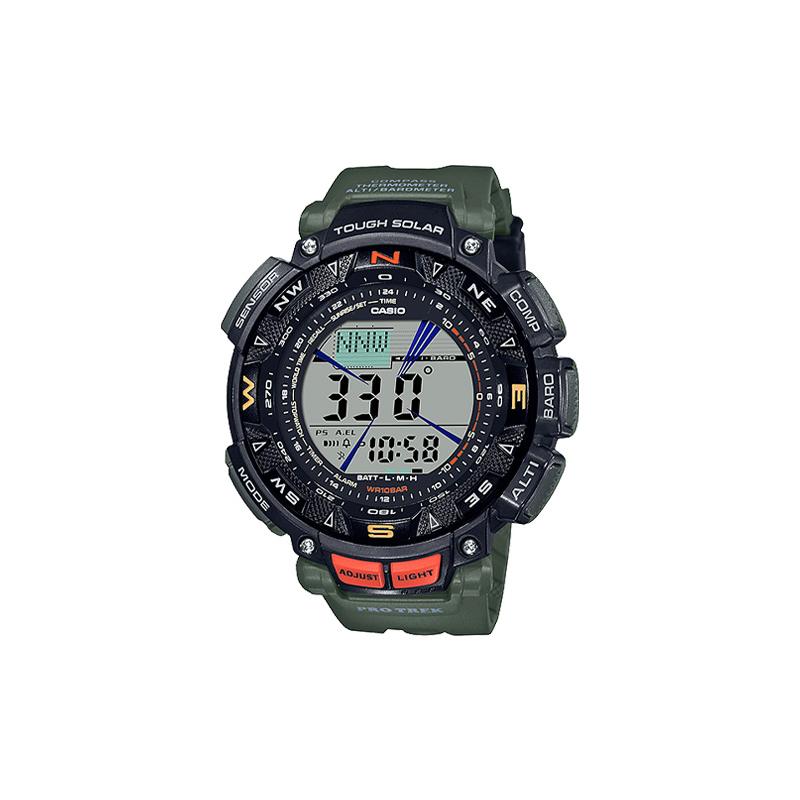 

Casio PRO TREK Series-PRG Series Outdoor Mountaineering Solar Fashion Sports Waterproof Quartz Movement Resin Strap Japanese and Korean PRG-240-3 чёрный