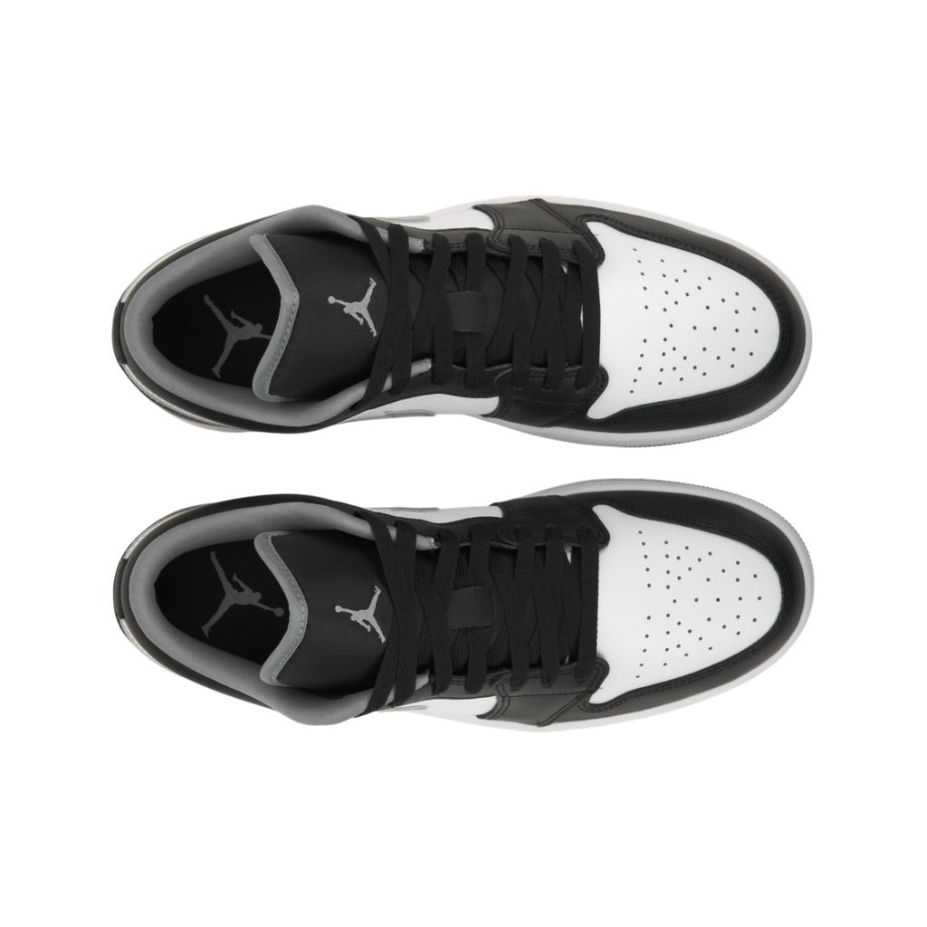 Air Jordan 1 Low Czarne Średnioszare Sneakersy Unisex Białe 553558-040