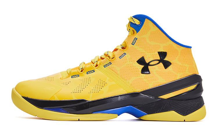 Баскетбольные кроссовки Under Armour Curry 2 Mid top Желтый Черный 3026302-700 39