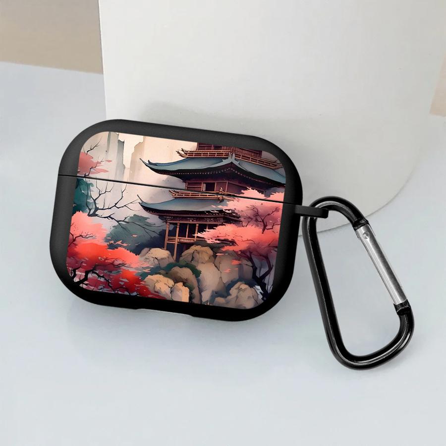 Japanese Mountain Landscape Case For Airpods 3 Pro3 1 2 Pro Pro2 4 Earphone Cases Cover