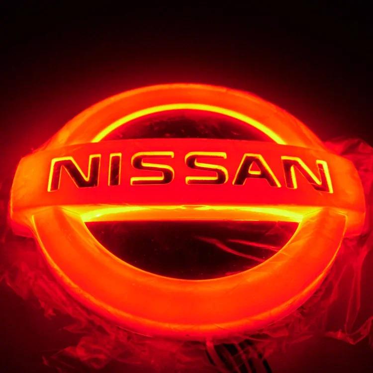 For Nissan MBQ04D Led Car Front Rear Emblem Badge Sticker for Nissan Sylphy Qashqai J11 Altima X-Trail T32 Juke Sentra Teana Almera Versa Note