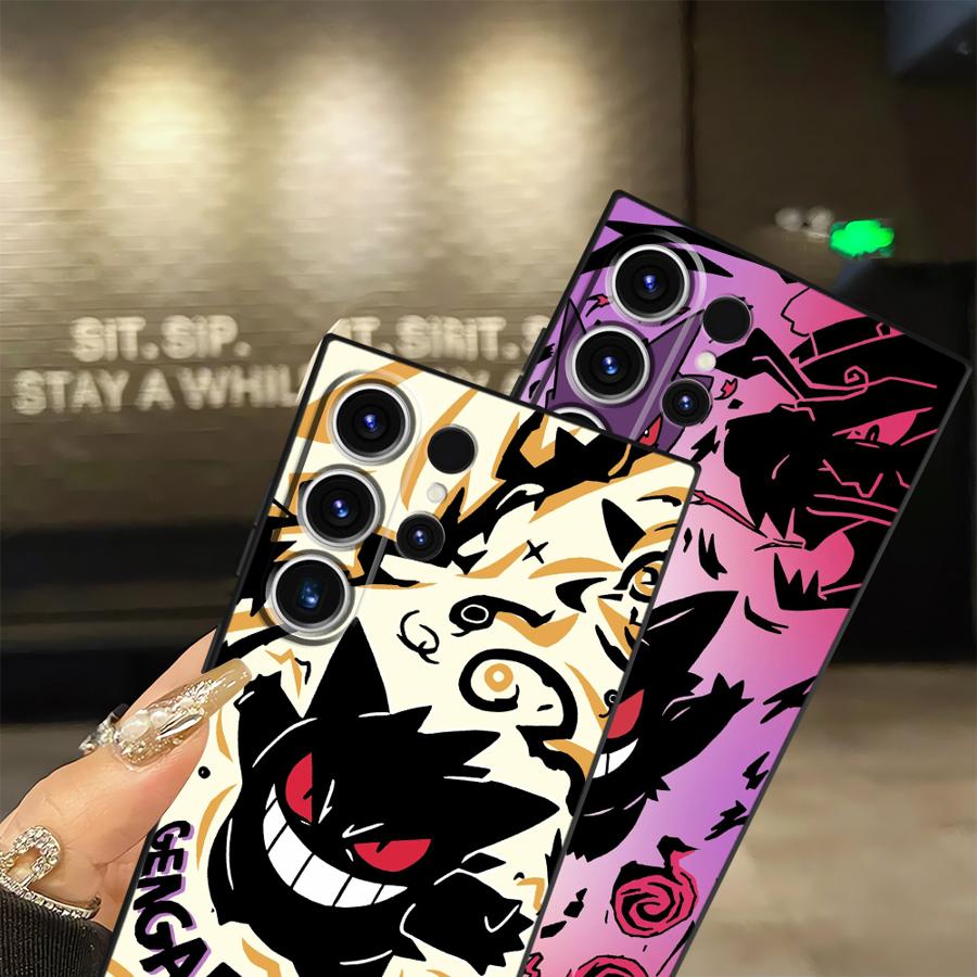 Funda Phone Cover Case for Samsung Galaxy S26 S21 FE S23 S24 Plus Note 20 Ultra 8 9 10 S25 Ultra S20 S10 S9 Cool Gengar Pokemon