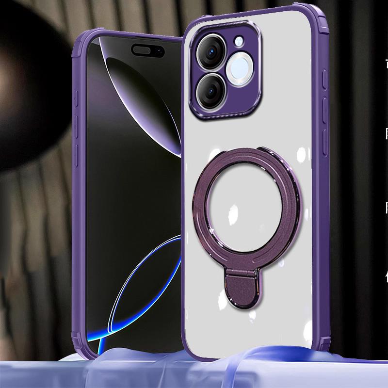 Odporne na wstrząsy etui na telefon z magnetycznym uchwytem dla Honor 400 Lite 200 Pro 200 Magic 8 7 Pro X9C X9D X9B X9A X8B X7D X7C X7A X6C X6B X5C Plus Silikonowe etui