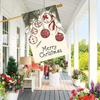 Merry Christmas Snowball Garden Flag , Double-Sided, Durable Polyester, Perfect for Outdoor Lawn & Courtyard Decor