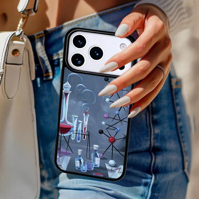 Biology and Chemistry Phone Case For iPhone 17 Air 14 15 13 12 Max Cover For Apple 14 15 16 16e 11 Pro Max Plus Coque
