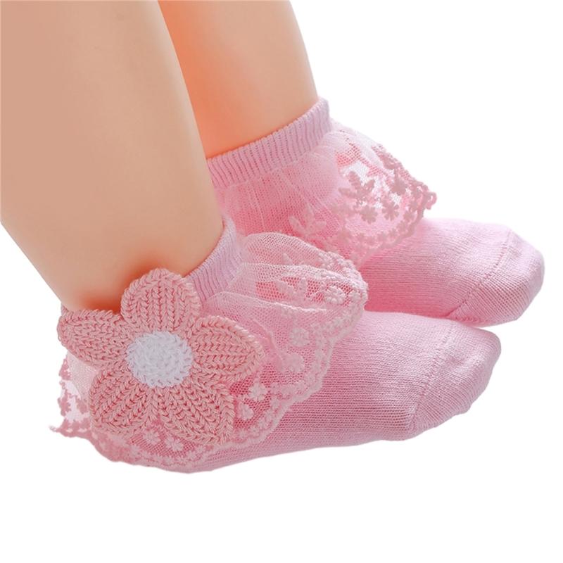 Lace Socks for Baby Toddler Girls Princess Short Socks Embroidery Lace Socks 0-3Year Girl Photo Props Summer Thin Socks