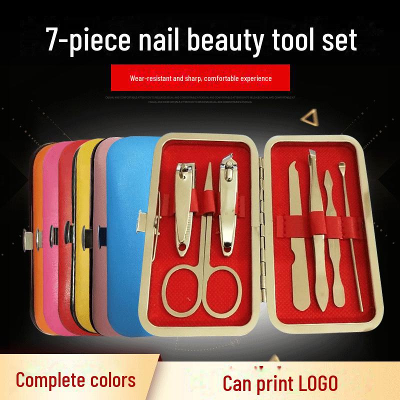 8-Piece Apple Nail Art Manicure Set with Nail Clippers