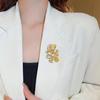 2024 Year of the Dragon Zodiac Brooch: Elegant Chinese Style Dragon Pin for Men & Women, Perfect Suit Accessory