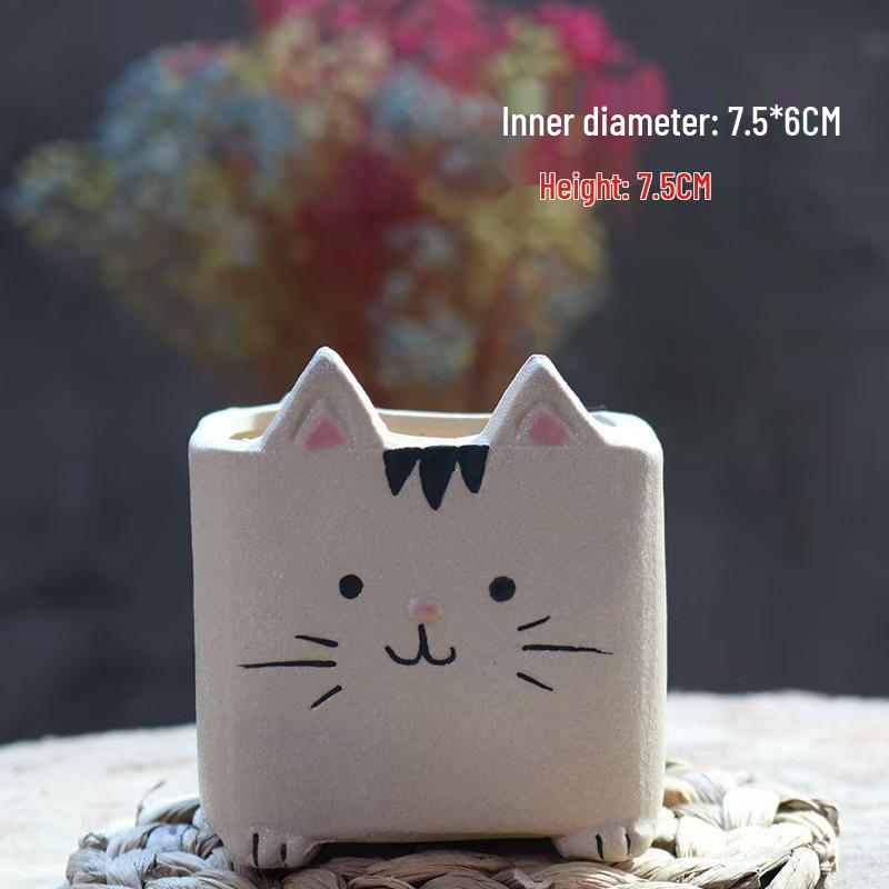 Adorable Animal Ceramic Succulent Pot for Desktop Decoration