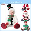 Christmas Kids Snowman Velvet Cosplay Costume Soft Comfortable Gift Idea