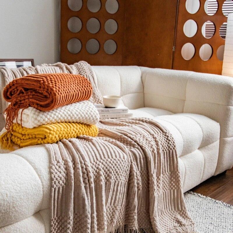 Nordic Sofa Light Luxury Blanket Cloak Shawl Office Nap Blanket