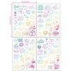 Colorful Laser Bronzing Tattoo Stickers Wedding Party Bachelorette Bridesmaid Party Metal Stickers