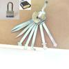 Stainless Steel Master Keys Lock Installation Durable Skeleton Lock Hook Warded Pick Sturdy Rust-proof Open Doors Key Set