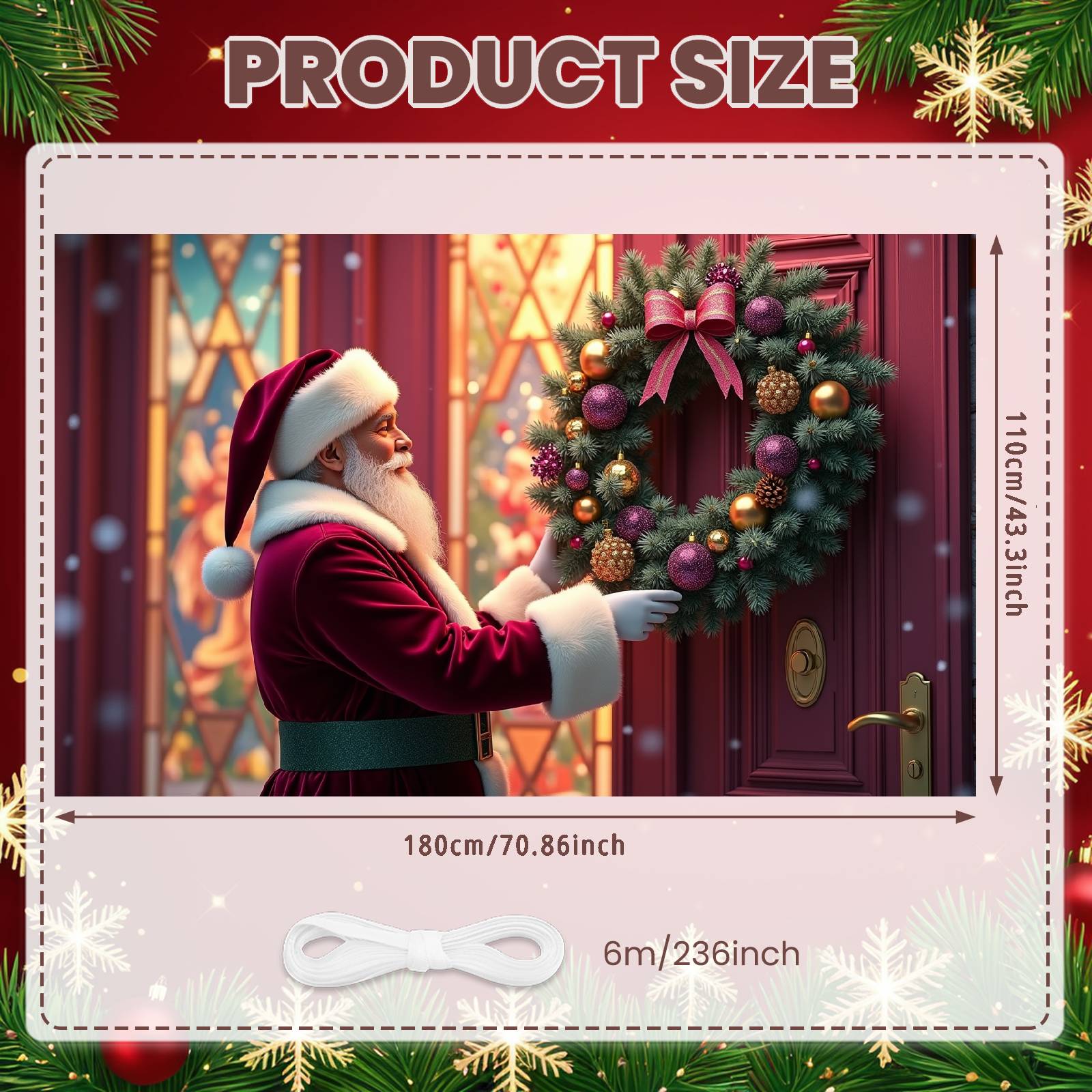 

Christmas Banner Festive Design Christmas Event Banner Xmas Decoration Banner Christmas Theme Xmas Backdrop For Holiday Photo