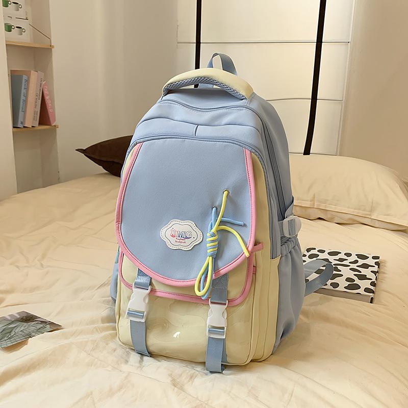 Schoolbag Little Star Female Dopamine Girl College Wind Backpack Large Capacity Student Casual Backpack