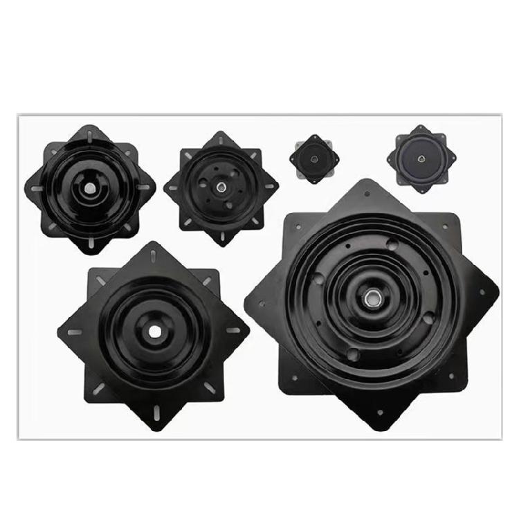 Piatto Girevole Quadrato Robusto Girevole a 360 Gradi Piatto Base di Montaggio Girevole Quadrato per Sgabello e Sedia