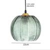 Nordic Glass Hanging Lamps Modern Green Glass Pendant Light AC96-260V E27 Glass Chandelier Ceiling Light for Bedroom Dining Room
