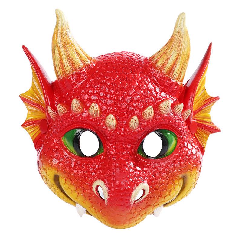 Movable Mouth Dinosaur Mask - Latex Halloween Cosplay Accessory