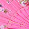 Dance Wedding Party Lace Silk Folding Hand Held Flower Pattern Fan