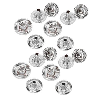 200set Rounded Sewing Snap Fasteners Kit 8mm Size Metal Snap Fasteners  Leather Craft DIY
