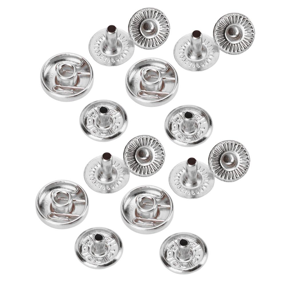 200set Rounded Sewing Leather Snaps 8mm Size Metal Snap Fasteners  Leather Craft DIY